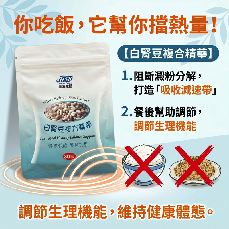 白腎豆Plus+ 0.5G*30入/袋